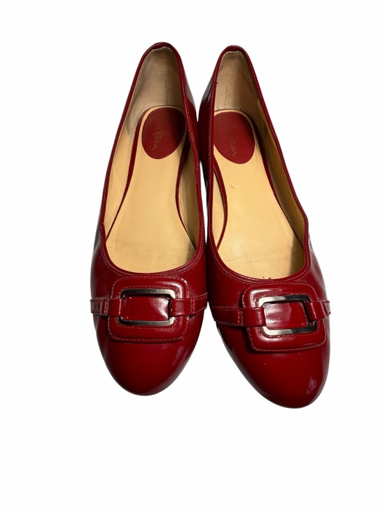 Cole Haan Shoes - Cole Haan Red Patent Leather Slip-On Flats  Buckle Detail - 9.5